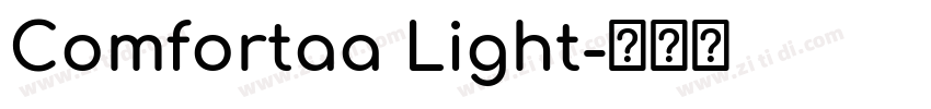 Comfortaa Light字体转换